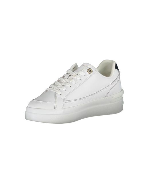 Tommy Hilfiger White Chic Sneakers With Contrast Details