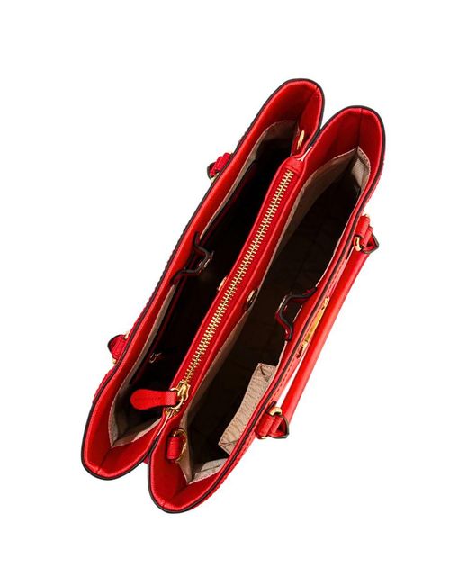 Twinset Red White Pu Handbag