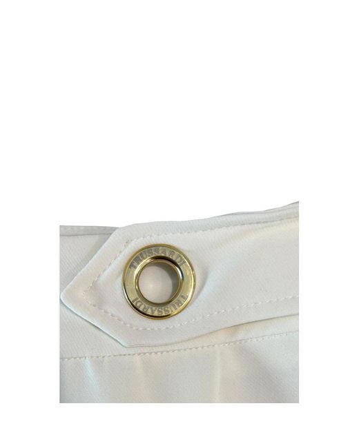 Trussardi White Polyester Skirt