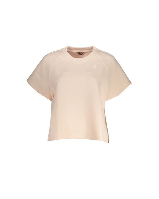 K-Way Natural Chic Technical Tee With Stylish Applique