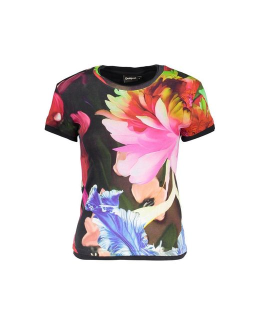 Desigual Pink Cotton T-Shirt