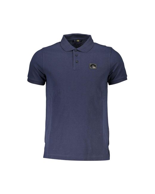 Roberto Cavalli Blue Cotton Polo Shirt for men