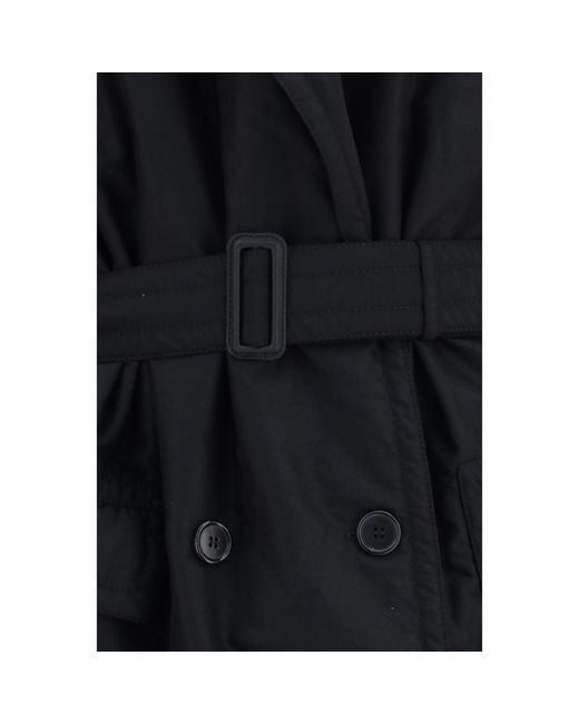 Maison Margiela Black Wool Oves Aries Coat
