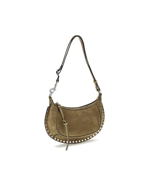 Isabel Marant Metallic Oskan Moon Shoulder Bag