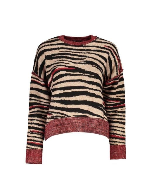 Desigual Black Eclectic Chic Turtleneck Sweater