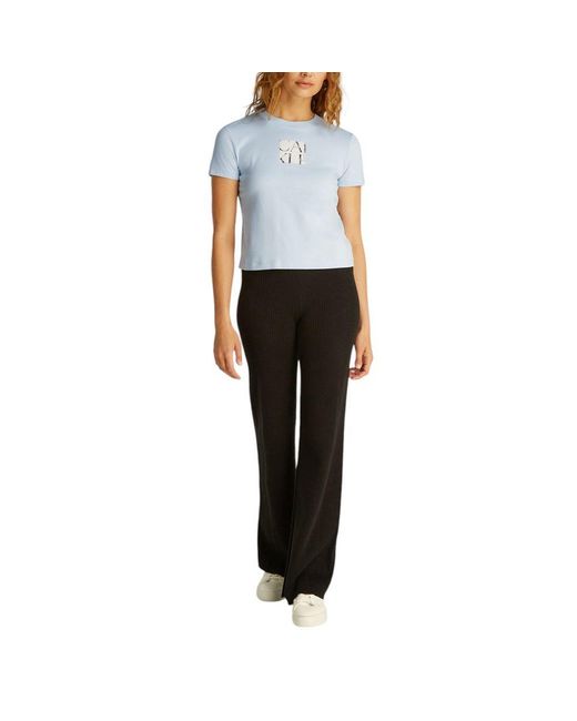 Calvin Klein Blue Cotton Rigenerato Tops & T