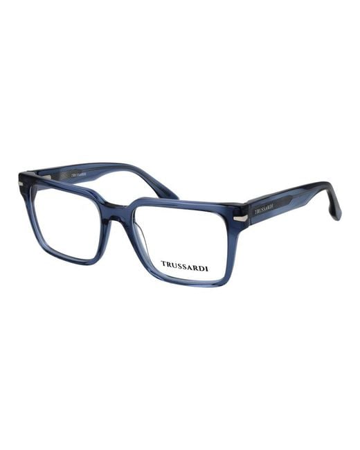 Trussardi Blue Acetate Glasses (frames) for men