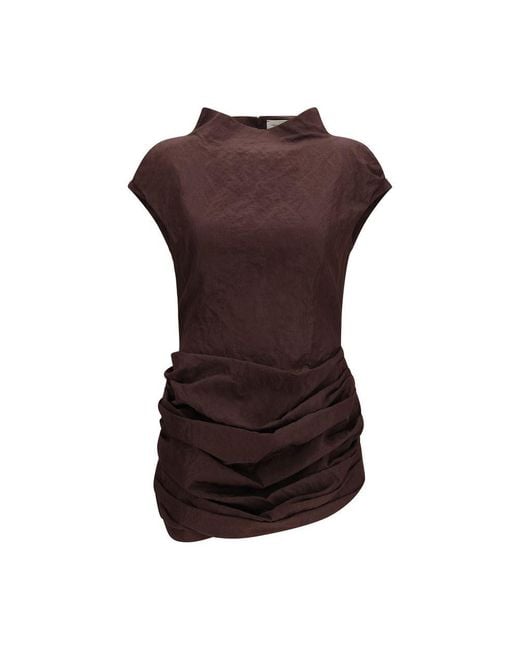 Magda Butrym Brown Cotton Casual Dress