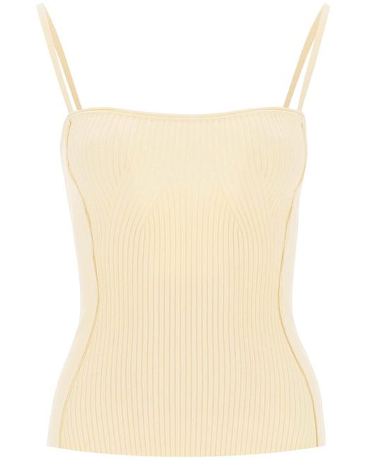 Jacquemus Natural Le Haut Sierra Knitted Top