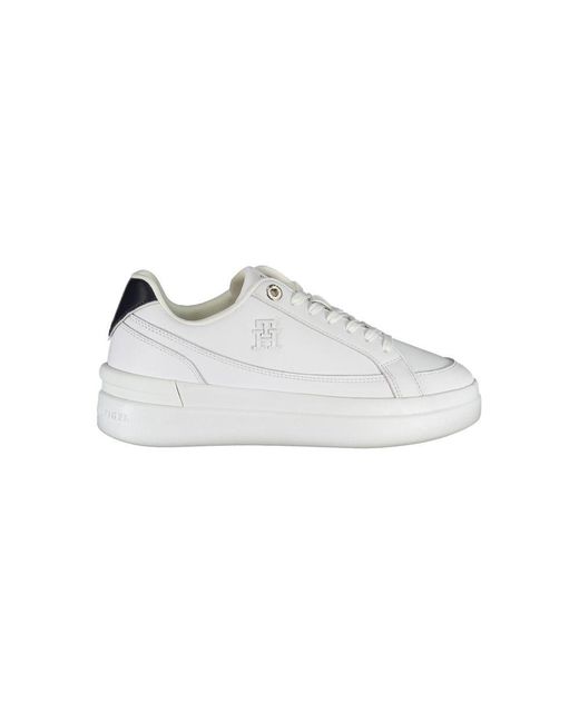 Tommy Hilfiger White Chic Sneakers With Contrast Details