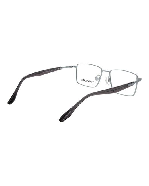 Trussardi Brown Silver Titanium Glasses (frames) for men