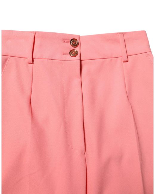 Dolce & Gabbana Pink Highwaisted Straight Pants