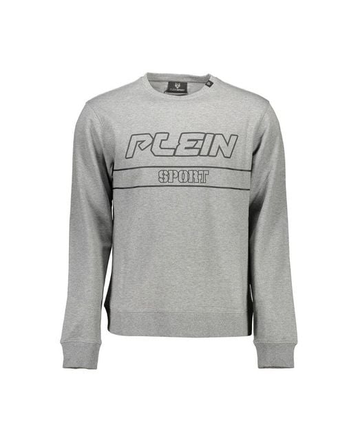 Philipp Plein Gray Grigio Cotton Sweatshirt for men