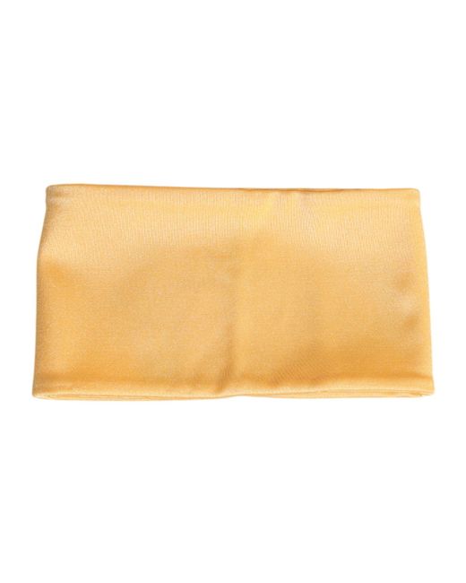 Dolce & Gabbana Natural Nylon Stretch Neck Warmer Scarf