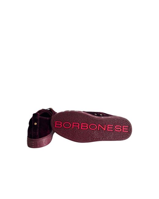 Borbonese Purple Red Synthetic Sneaker