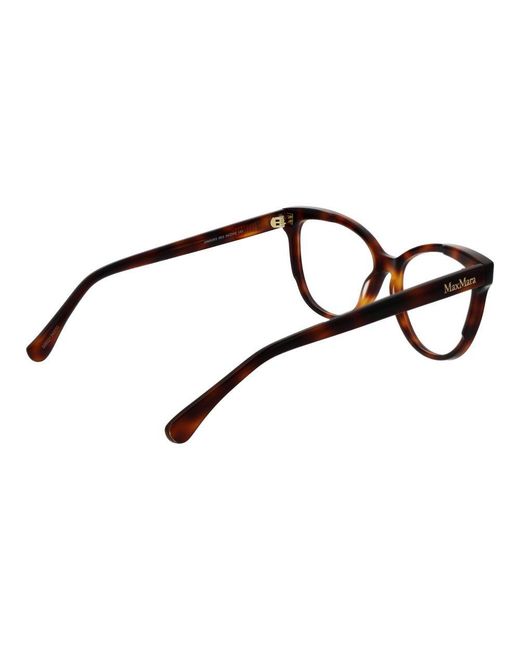 Max Mara Black Elegant Rectangular Optical Frames