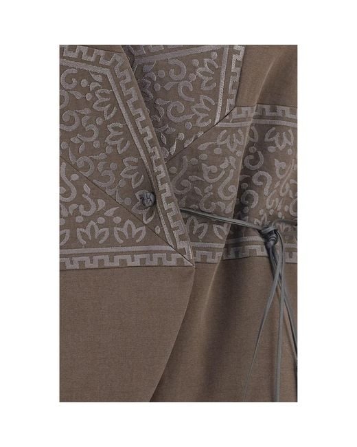 Giorgio Armani Brown Silk Sleeveless Jacket