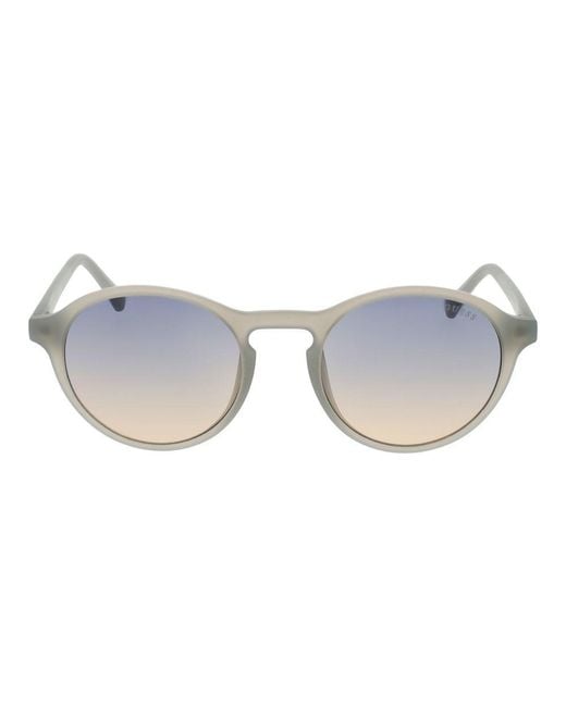Guess Metallic Gray Plastic Sunglasses for men