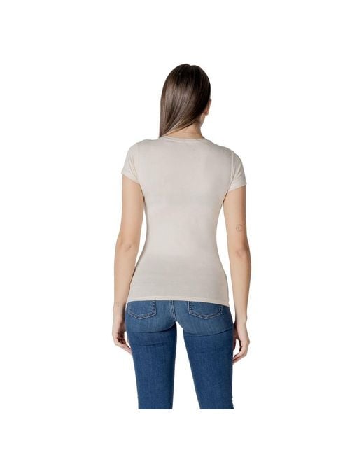 Guess Blue Beige Cotton T