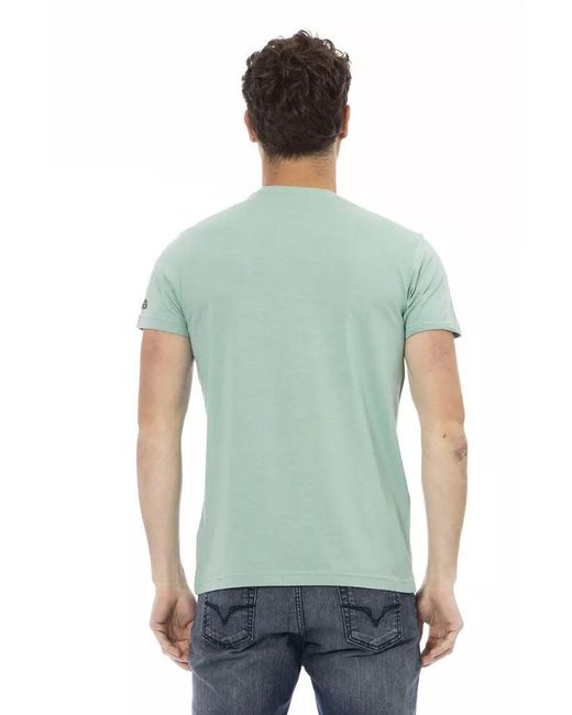 TRUSSARDI ACTION Green Cotton Men T for men