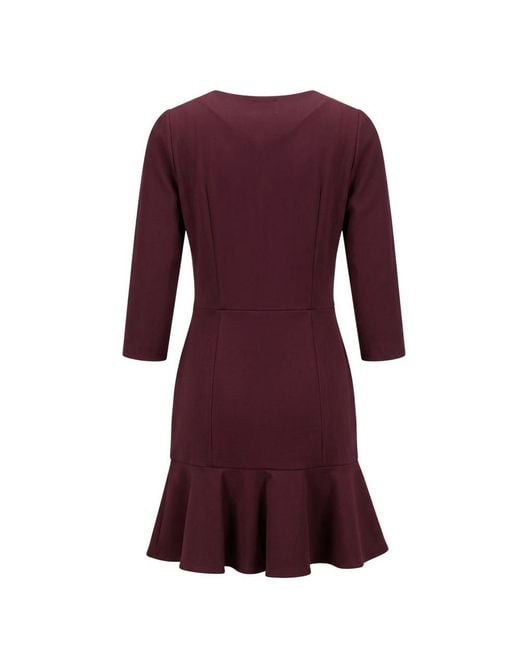 Trussardi Purple Red Viscose Dress