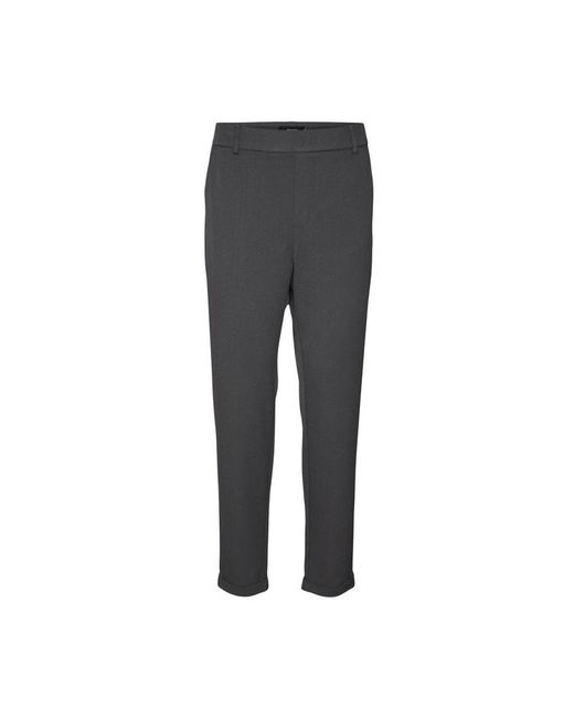 Vero Moda Black Gray Polyester Casual Pants