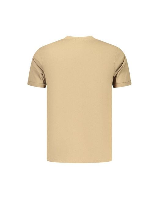 COVERI MOVING Natural Brown Cotton Men's Shirt for men