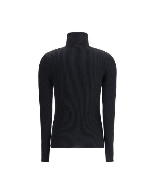 Wolford Black Virgin Wool Long Sleeve Jersey