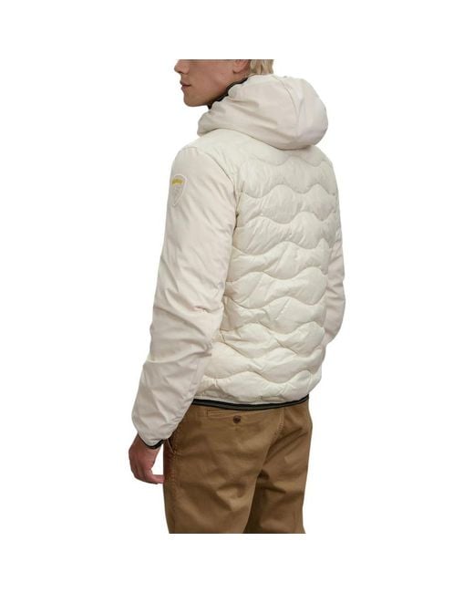 Blauer Gray White Polyamide Shell Jacket for men