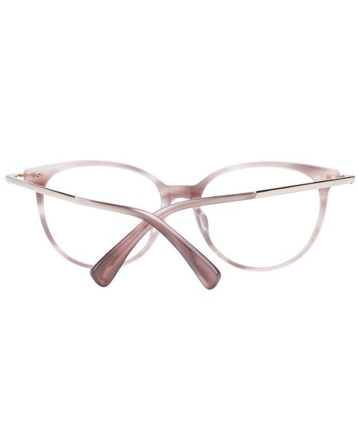 Max Mara Metallic Pink Plastic Glasses (frames)
