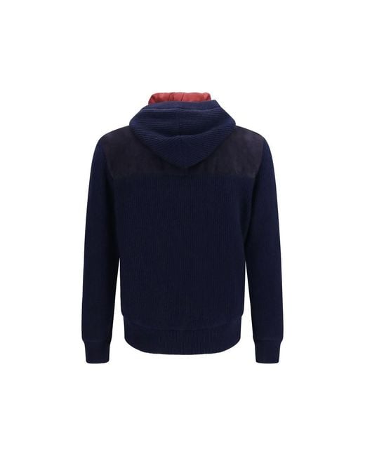 Brunello Cucinelli Blue Wool Oves Aries Full for men