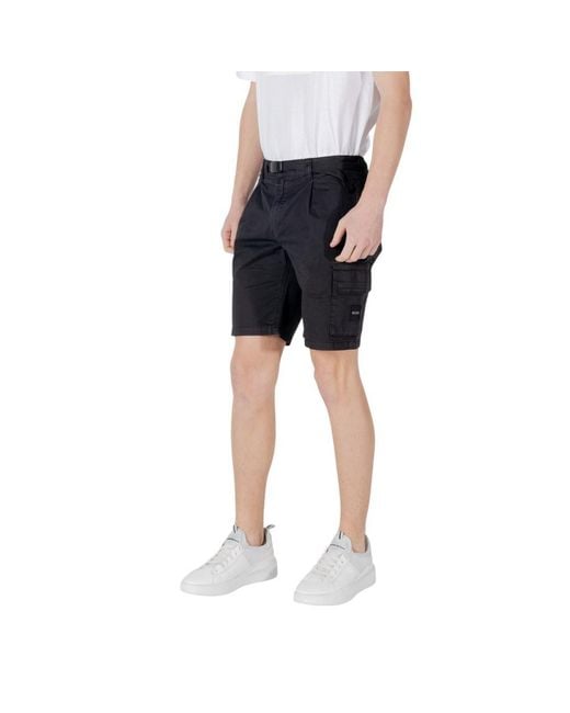 Boss Blue Cotton Bermuda for men