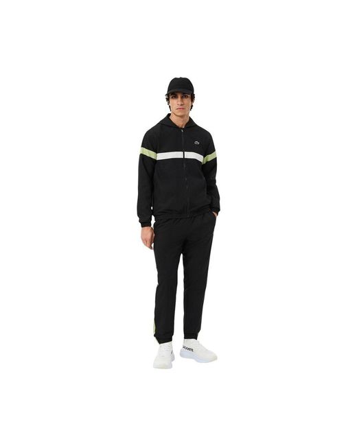 Lacoste Black Polyester Sweatsuit for men