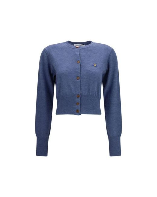 Vivienne Westwood Blue Silk Cardigan