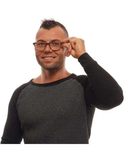 Zegna Brown Plastic Glasses (Frames) for men