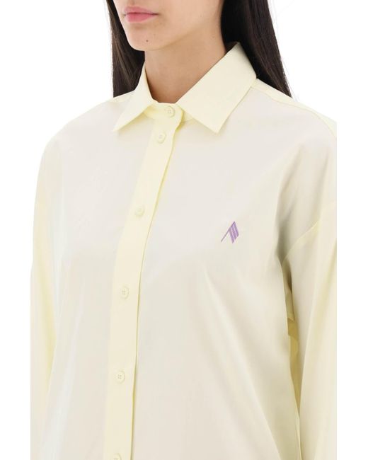 The Attico Yellow Eliza Cotton Shirt