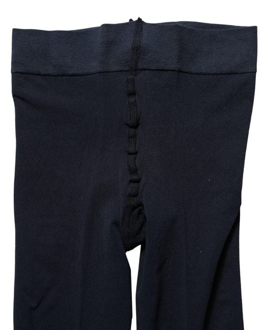 Dolce & Gabbana Dark Blue Nylon Sheer Tights Stockings Socks