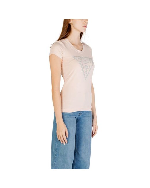 Guess Blue Multicolor Cotton T
