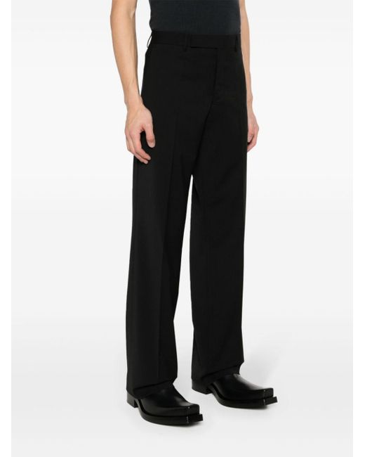 Rick Owens Black Dietrich Straight-Leg Tailored Trousers for men