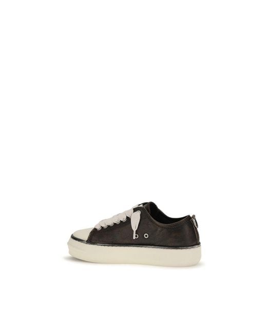 Represent Black Calf Leather Bos Taurus Chunky Sneakers for men