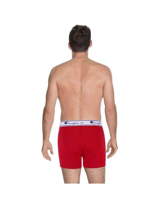 Champion Red Blue Cotton Boxers for men
