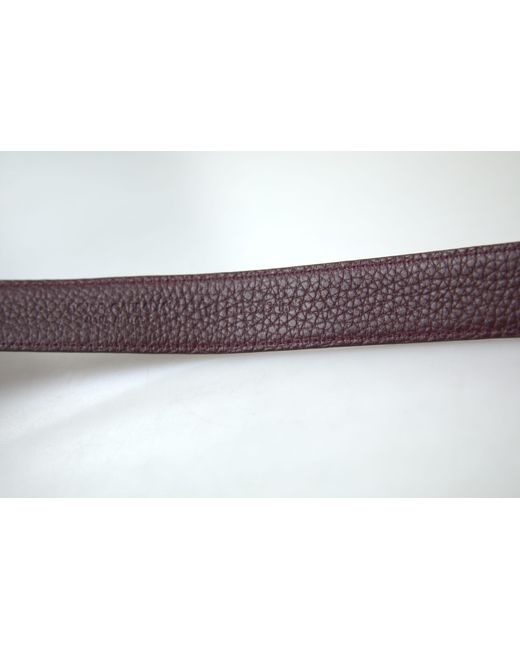 Dolce & Gabbana Black Brown Leather Metal Bucklecintura Belt for men