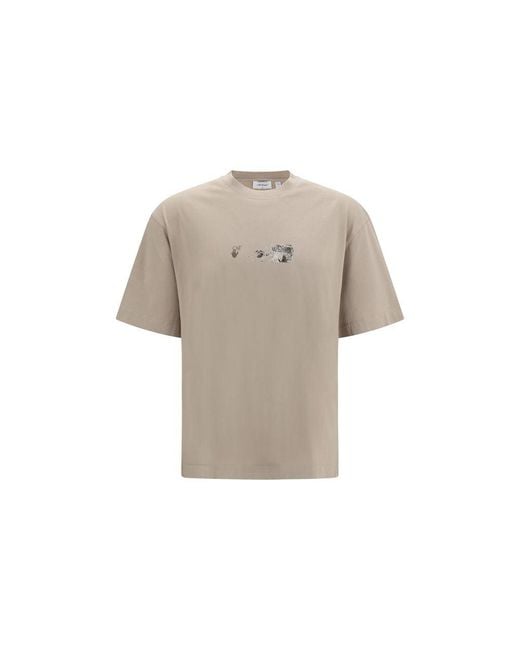 Off-White c/o Virgil Abloh Gray Beige Cotton Sportswear - L for men