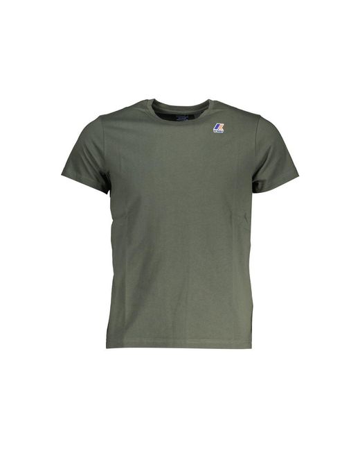 K-Way Green Cotton T-Shirt for men
