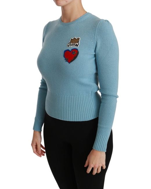 Dolce & Gabbana Blue Wool Sweater