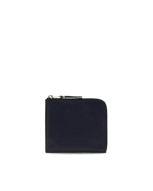 Comme des Garçons Blue Calf Leather Bos Taurus Wallet for men
