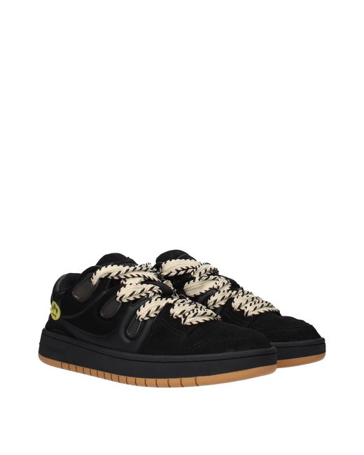 Barrow Black Leather Sneakers for men