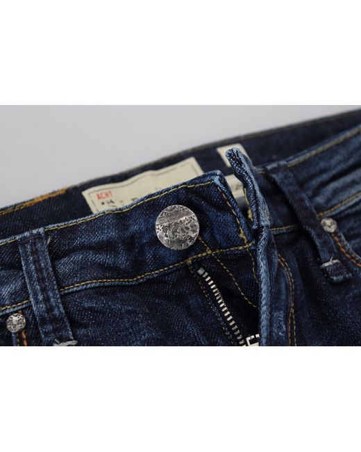 Acht Blue Chic Low Waist Designer Skinny Jeans