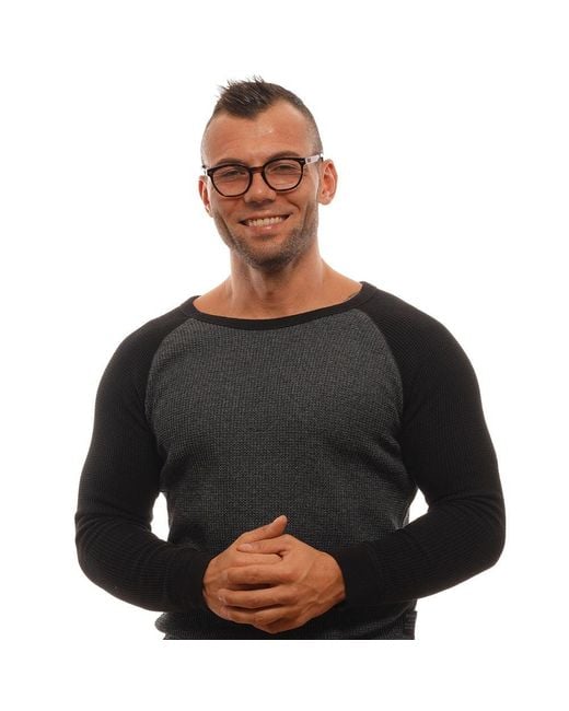 Zegna Black Brown Plastic Glasses (frames) for men