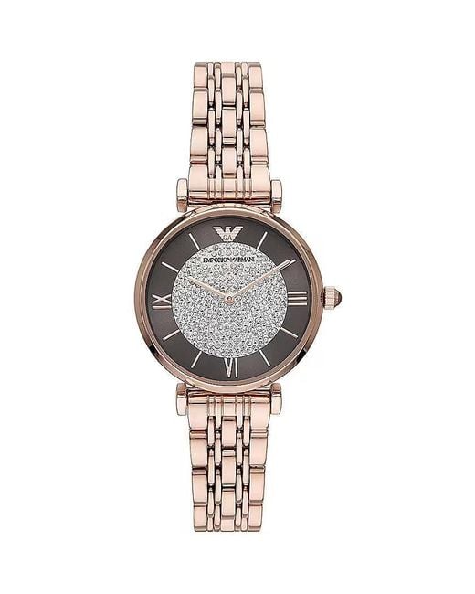 Emporio Armani Metallic Steel Quartz Watch